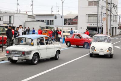 ほとんどの方が元気に自走で来場していた