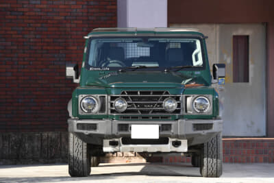 イネオス「グレナディア」：最低地上高は264mmとなっているフロントバンパーについているセンサーはオプション