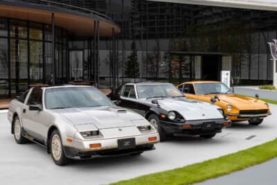 左から日産 フェアレディZ(Z31)、フェアレディZ(S130)、フェアレディZ 432(S30)