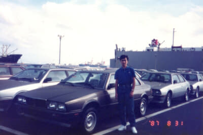 1987年8月31日に大黒ふ頭に上陸