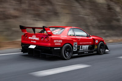 LB-ER34スーパーシルエットスカイライン：西名阪自動車道で奈良から名古屋へ向かう