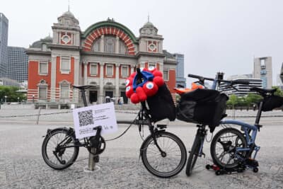 通過ポイントである中之島公会堂でデジタルスタンプをゲット