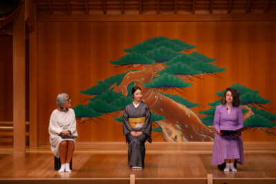 トークセッションは協会ブランド&コミュニケーション担当のイラリア・グレコ氏、ジャパンPRコンセプターのティツィアーノ・アランプレーゼ氏、特別ゲストのMEGUMI氏によって行われた