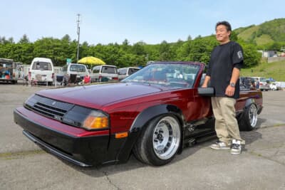 トヨタ セリカ コンバーチブルGT-Sとオーナーの松田さん
