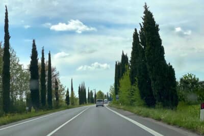 のどかな下道をスイス方面へ