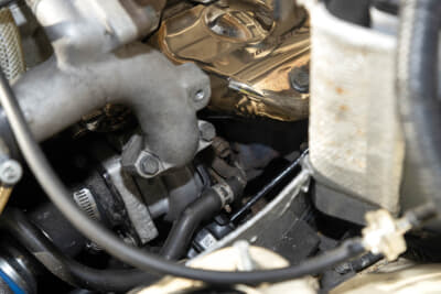 スズキ EA11R型 カプチーノ：タービンは今シーズンも純正のままだ。軽量だけにパワーウェイトレシオではイーブンか