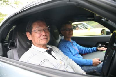 ダイハツ コペンGRスポーツでパープルラリーがまツアー2025に参加した山崎幸一／小林日出一組