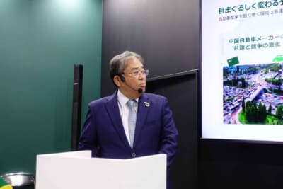 ジヤトコ代表取締役社長の佐藤朋由氏