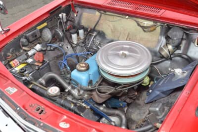 日産 サニークーペ：今回のイベントの1週間前にエンジンを下ろしていたという