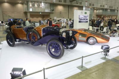 ランチア ストラトス ゼロ：CCCJでは、ヴィンテージ期の名車である1925年のドラージュDI トルペード・スポールと、1970年のランチア ストラトス ゼロの2台が展示されていた