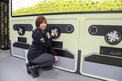 ガチャのハンドルはインスターの純正ホイールと同じデザイン。当然ながらハズレなしだ