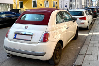 フィアット500C：屋根を開けて走ってみたいですね