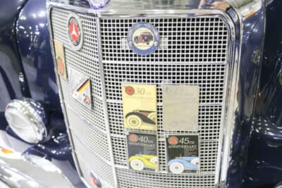 現車のオーナーはメルセデス・ベンツ公認クラシックカー・クラブの中で最も権威のあるMVCの日本支部、MVCJのメンバー