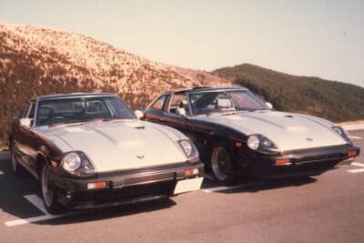 マンハッタンカラーと呼ばれるブラック&シルバー2トーンのフェアレディ 280Z Tバールーフ