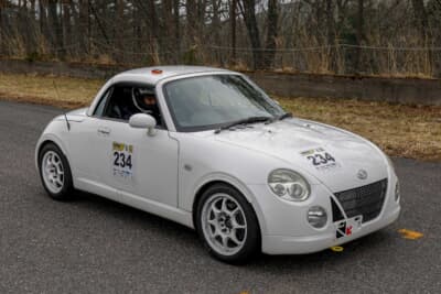 意外にも1台しかいないダイハツコペンの234#望月文男。L880Kは中古車も安いしパーツも豊富で、ポテンシャルもまだまだ一線級なはず