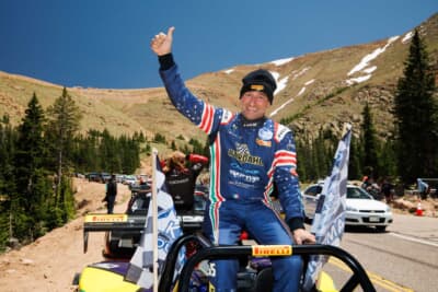 自身の記録更新が期待されたものの、短縮コースでの決勝。しかし2回目の挑戦で見事「King of the Mountain」となったシモーネ・ファッジオーリ選手