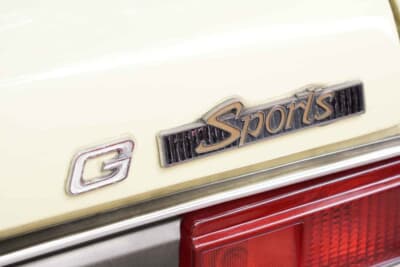 スバルff-1 1300Gスポーツ:国内ラリーシーンでは独壇場の活躍を見せたスバル1300G、スポーツのロゴも誇らしげである