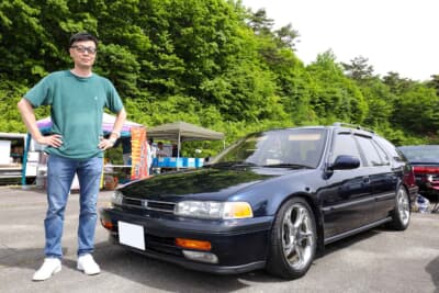 ホンダ 初代 CB9型アコード ワゴンとオーナーの“シャチョウ”さん