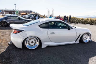 トヨタ GR86：こういったギリギリの車高を設定する場合、ホイールのオフセットは非常に重要だ