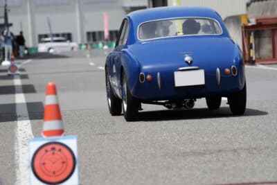 34回目の“コッパディ小海”2カ所目となるチェックポイントはガレージなどの建設メーカーであるカクイチ製作所、その敷地内では先踏みと呼ばれるPC競技が行われた