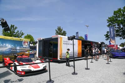 ポルシェのショップ。私のなかでは一番誘惑度が高いのです