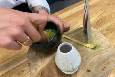 長くスパ・フランコルシャンへ通っていますが、メディアセンターで初めてお抹茶のサービスがあって感激。美味しい抹茶ラテを毎日いただきました