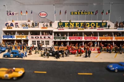 ル・マンミュージアムには昔のル・マン24時間レースの風景が分かるジオラマも展示してあります