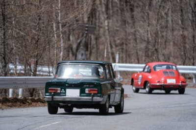 小海町を出発し、嬬恋から浅間山をぐるりと一周する約250kmのコース、心地の良いワインディングロードを駆け抜ける“コッパディ小海”参加車両たち