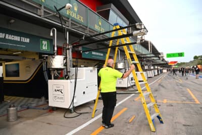 レース決勝後には即撤収