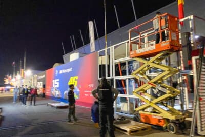 レース終了と同時にすぐ撤収作業開始