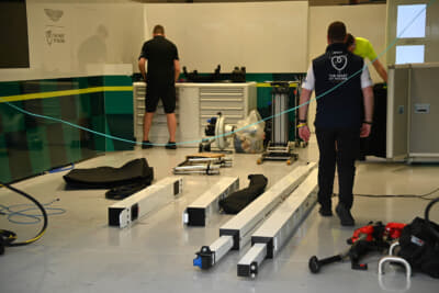 レース終了と同時にすぐ撤収作業開始