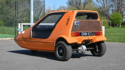 オークション終了後に落札された「ボンド・バグ700ES」（C）iconicauctioneers