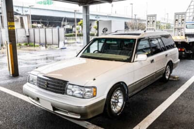 トヨタ クラウンワゴン：M・Oさんが所有する1996年式トヨタ・クラウンワゴン。長年憧れていた“ベンコラ”仕様だ