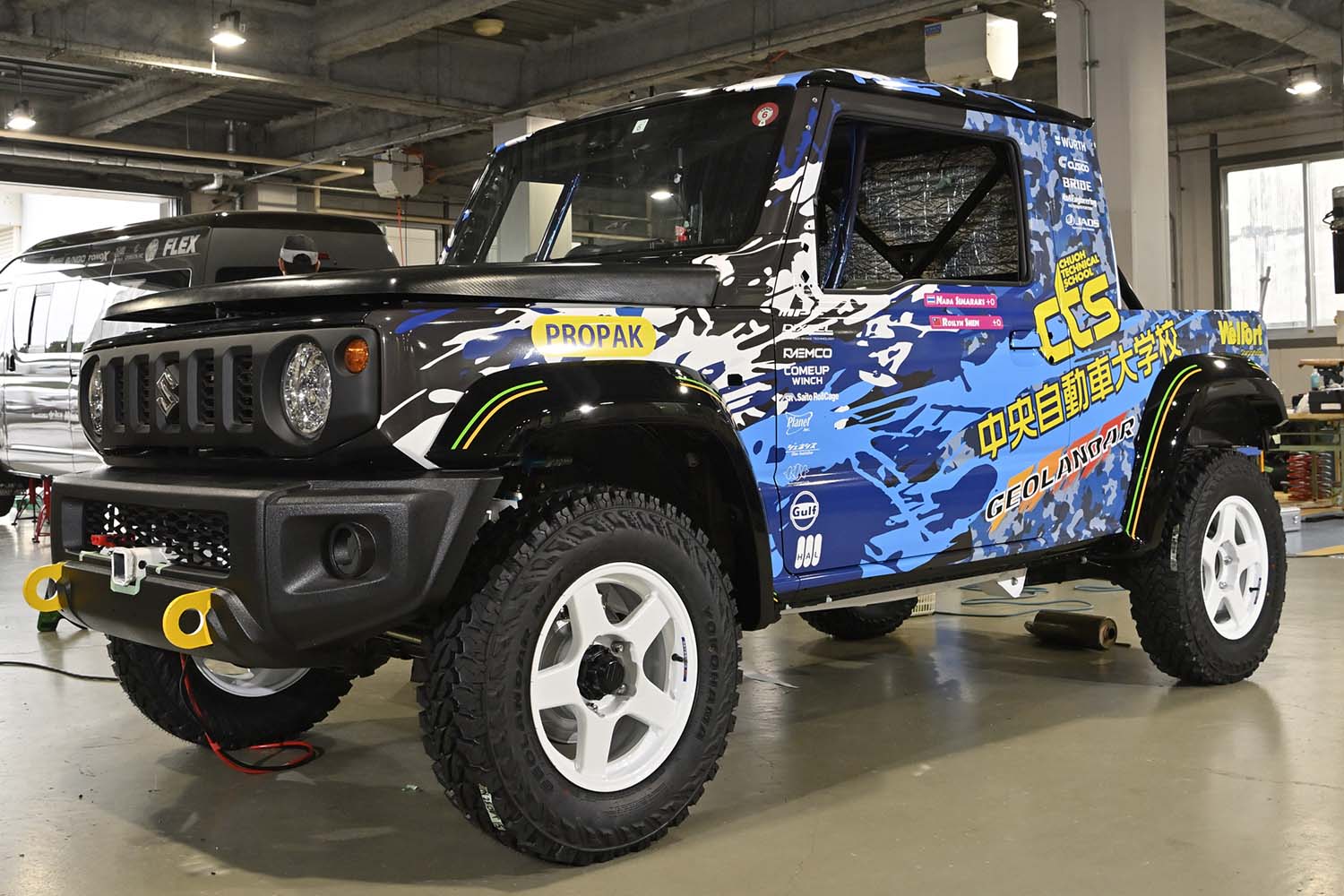 スズキ「ジムニーシエラ」をピックアップにしてラリーに参戦！ 車両