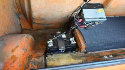 オークション終了後に落札された「ボンド・バグ700ES」（C）iconicauctioneers