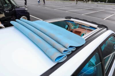 スズキ HA23型 アルト：特別に製作した電動キャンバストップ