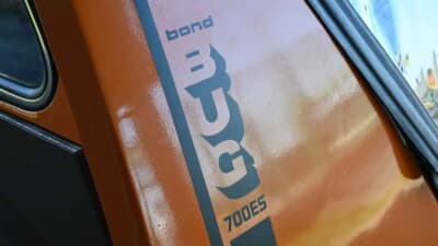 オークション終了後に落札された「ボンド・バグ700ES」（C）iconicauctioneers