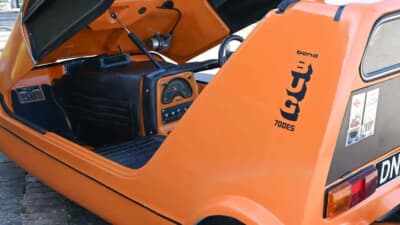 オークション終了後に落札された「ボンド・バグ700ES」（C）iconicauctioneers