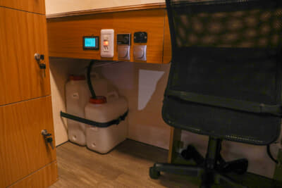 ホワイトトップ：給水タンクは19Lを常備