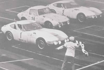 1966年の富士24時間レースのゴールシーン