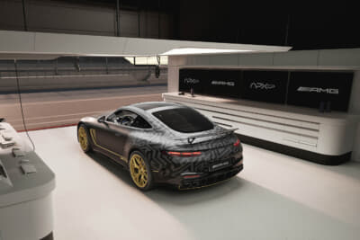 メルセデスAMG GT 63 4MATIC+ APXGP エディション：映画『F1（R）／エフワン』に登場する架空のF1チーム「APXGP」のレースマシンをモチーフにデザインされたモデル