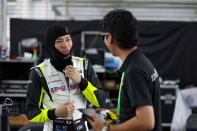 出走前の野村勇斗選手（TEAM UPGARAGE）