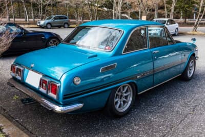 いすゞ ベレットGTR：各部に備わるエンブレムやバッジ類、さらにはガラスに貼られるステッカーの類もしっかりと残されているオリジナル度の高い個体だ