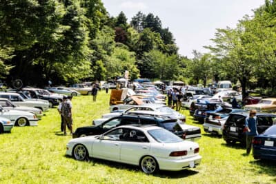 6月26日に千波公園 西の谷で開催された「ウエストバレークラシックカーフェスティバル」