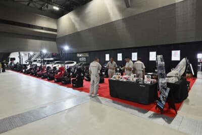 オートメッセin愛知でもっとも巨大なブース。BRIDEとしても過去最大規模だった