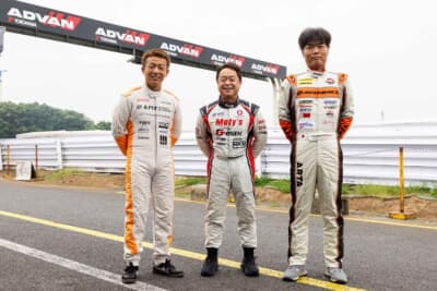 走行会には木下みつひろ選手(中)、蘇武喜和選手(左)、川北忠選手(右)が講師として参加