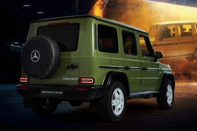 メルセデス・ベンツG 450 d Edition STRONGER THAN THE 1980s ：リアマッドフラップやオールテレーンタイヤを標準装備