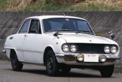 いすゞ ベレットGTR：購入直後のベレG-R。グリルのバーがなく、全体的にやれ感が強い