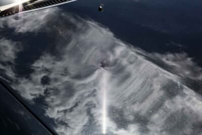 日産 Z32型フェアレディZ：抜けたサスペンションでボンネットに突起を作ってしまったそうだ