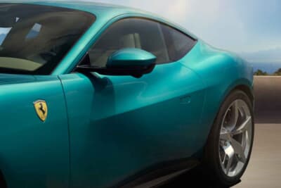 フェラーリ・アマルフィ:ボリューム感溢れるサイドからフェンダーへのラインは、とてもセクシー